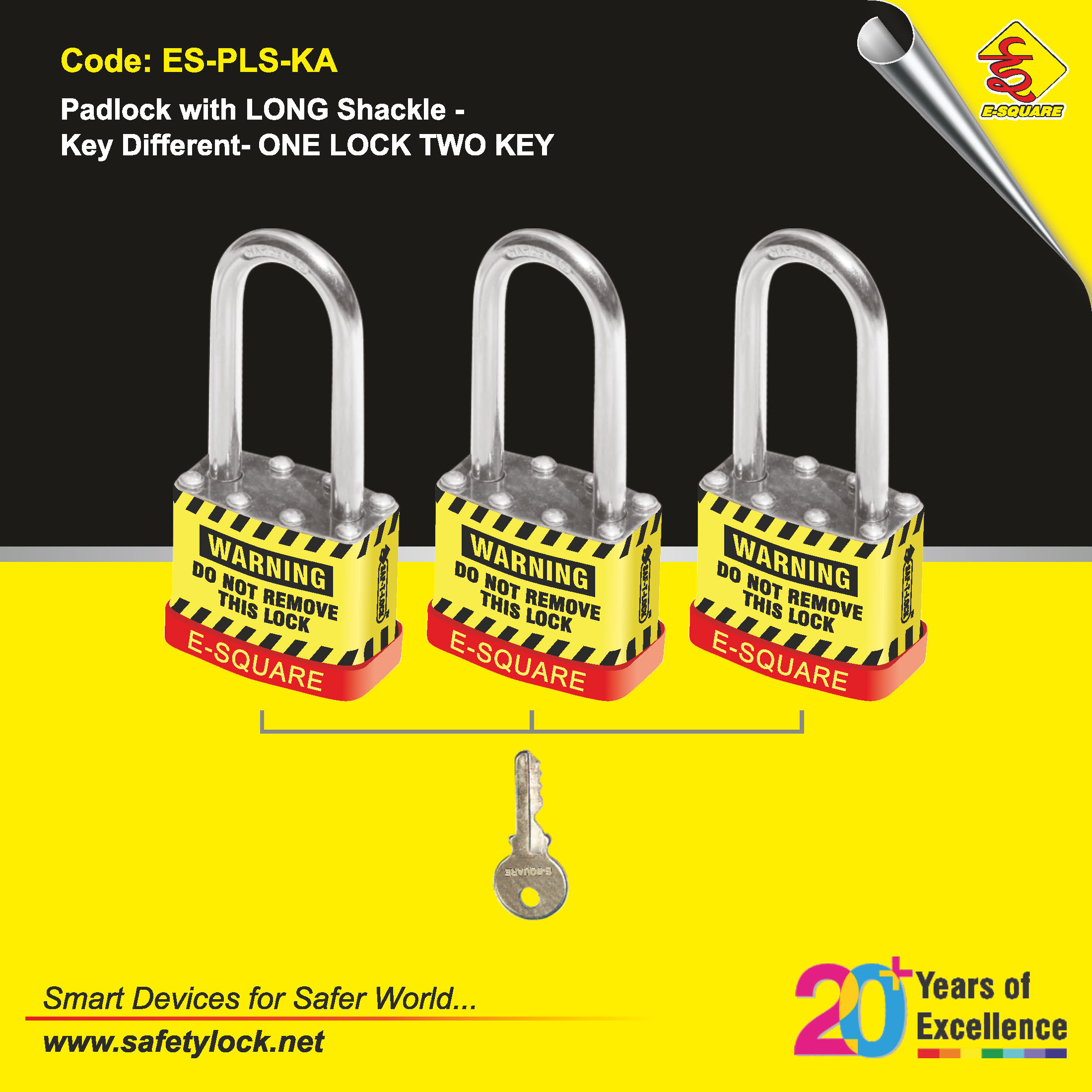 OSHA padlock one lock one key