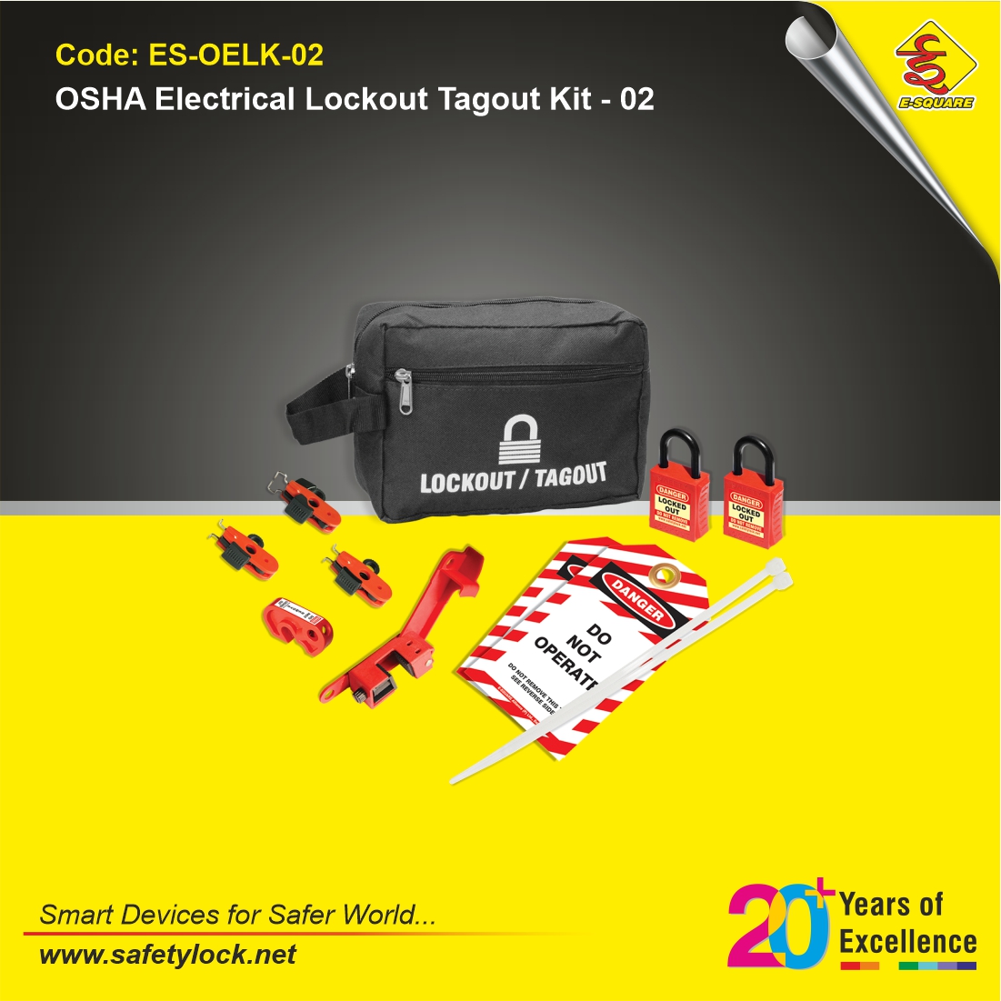 OSHA standard electrical LOTO kit