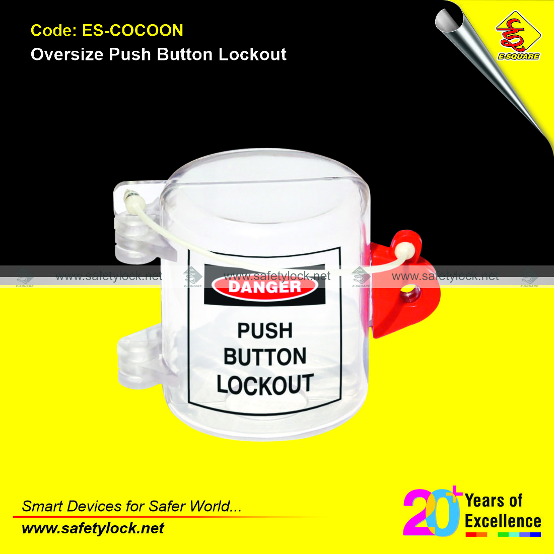 over size push button lockout tagout