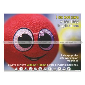 perform lockout tagout before service - Safety poster