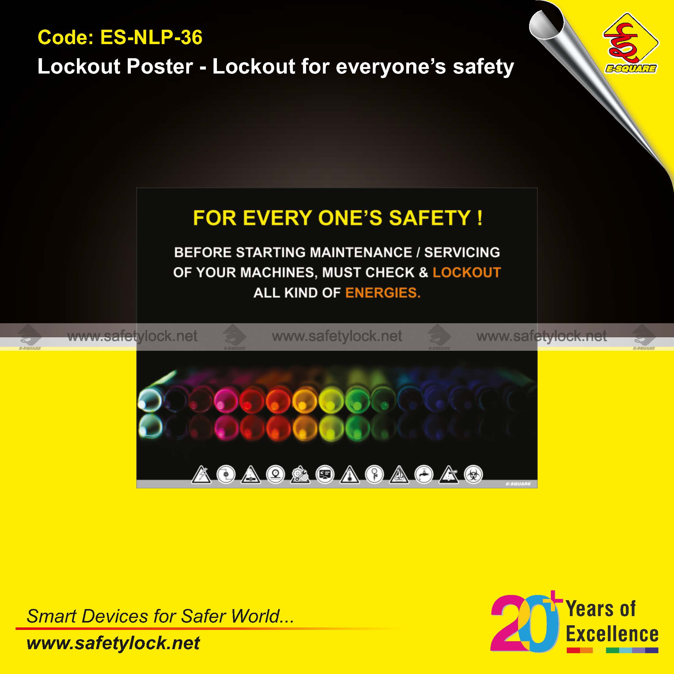 poster - lockout tagout for everyone safety