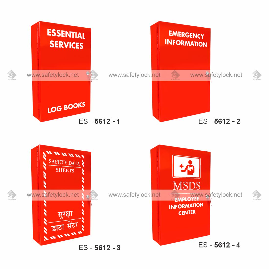 red color MSDS cabinets
