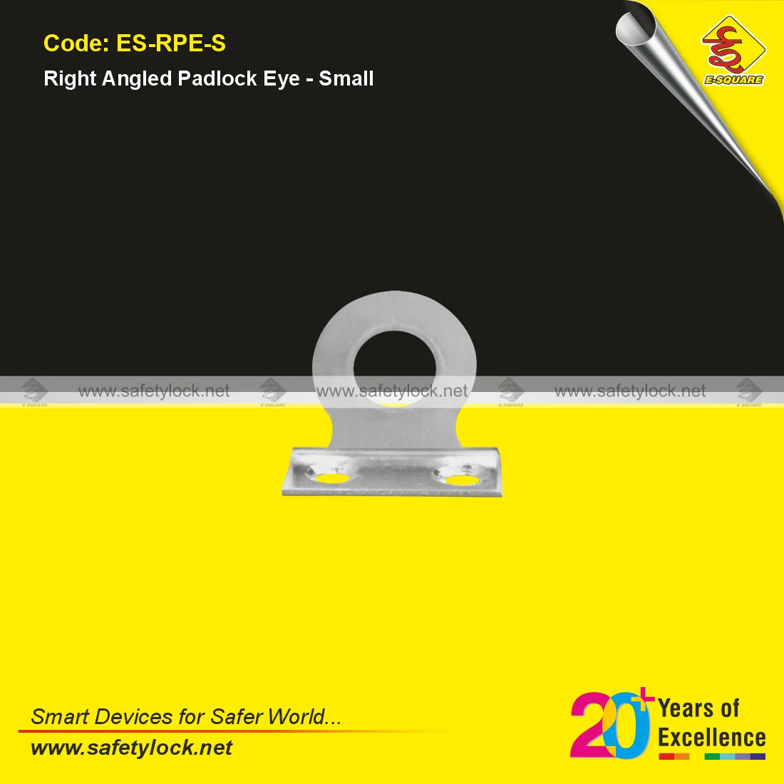 right angled padlock eye