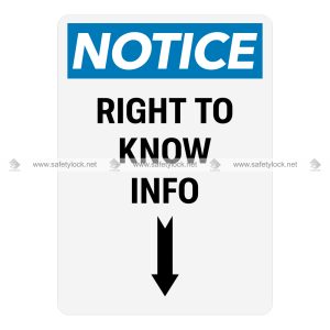 right to know info osha notice signs