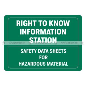 right to know information station signs