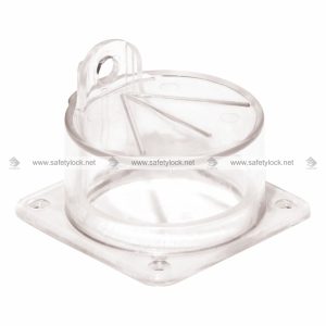 round and slim electrical panel lockout device