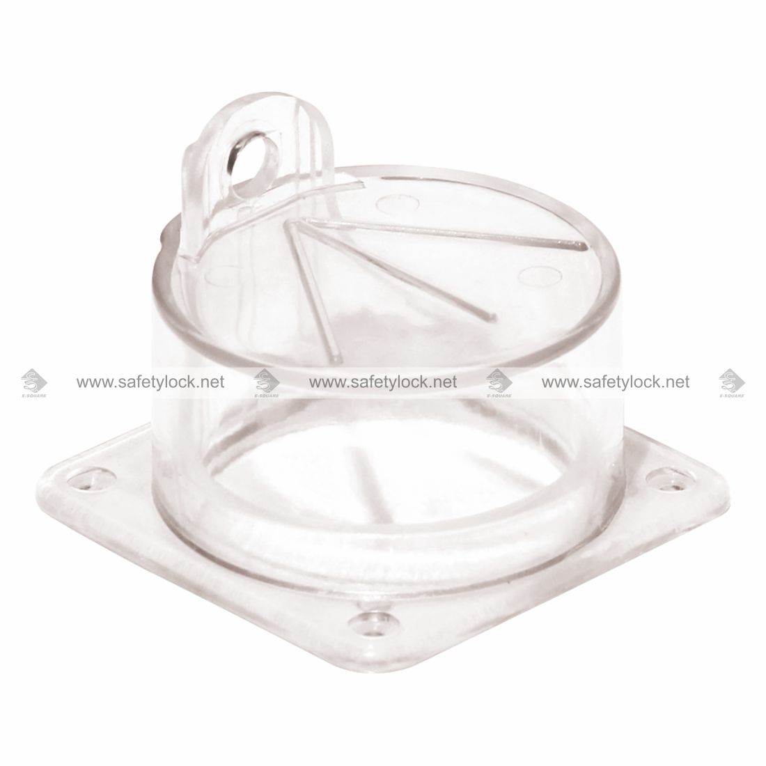round and slim electrical panel lockout device
