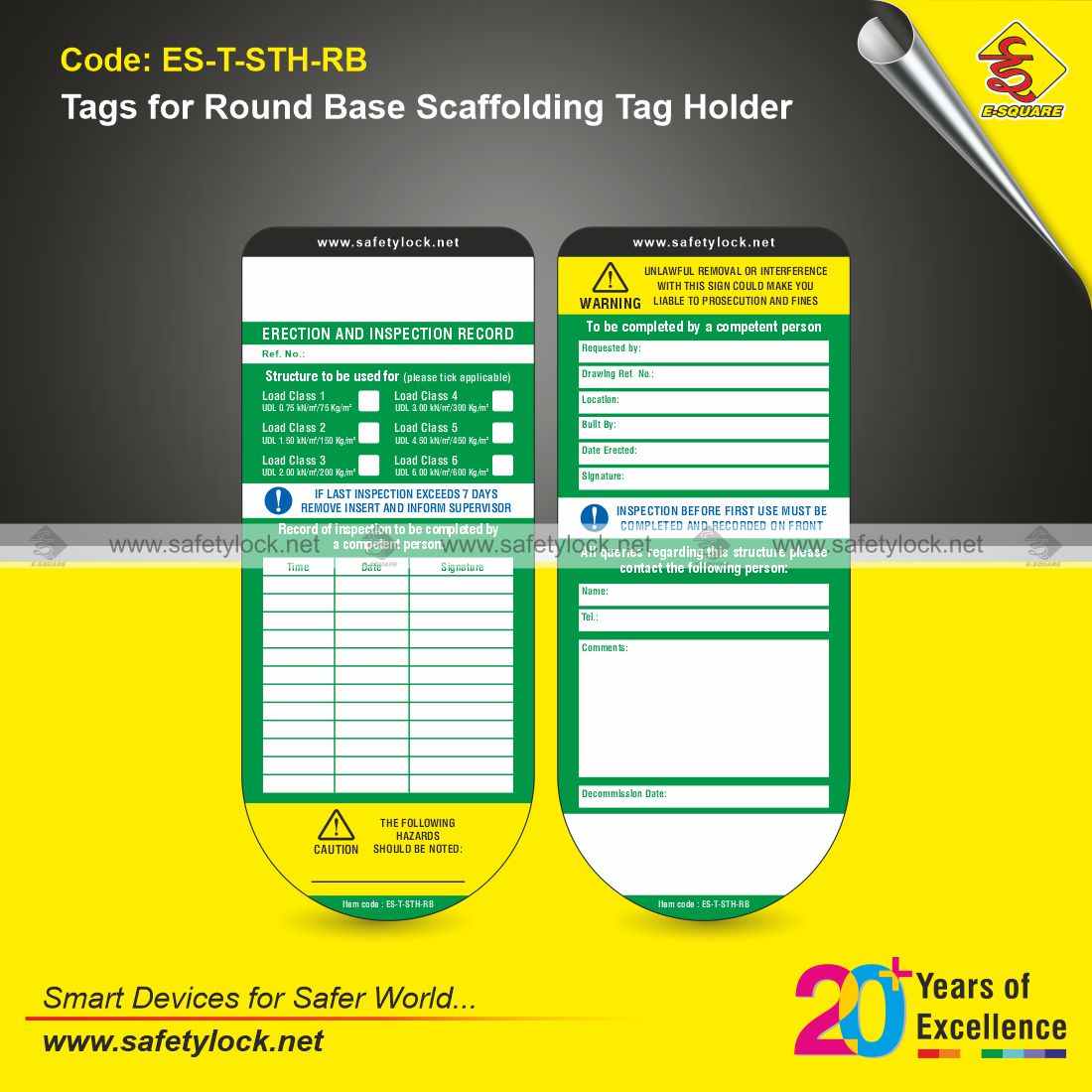 round base scaffolding tags