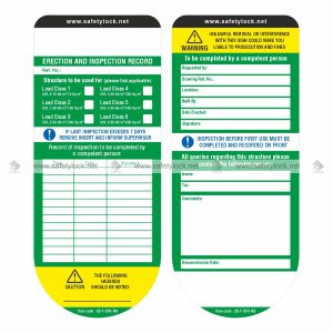 Round Base Scaffolding Tags