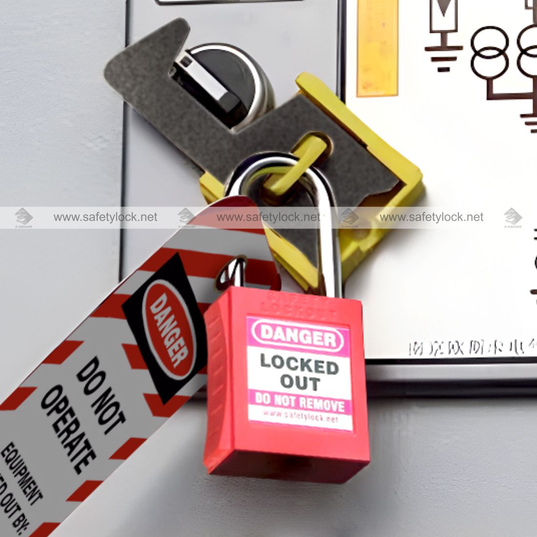 round rotating knob electrical lockout tagout device