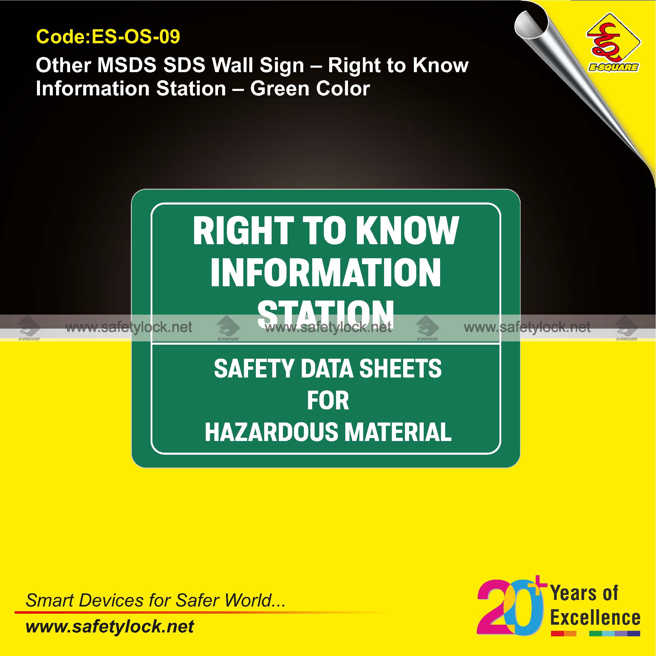 safety data sheets for hazardous material signs