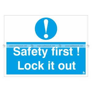 safety first lock it out - lockout labels