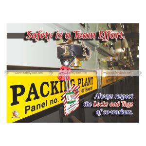 safety is a team effort - Lockout Safety Poster