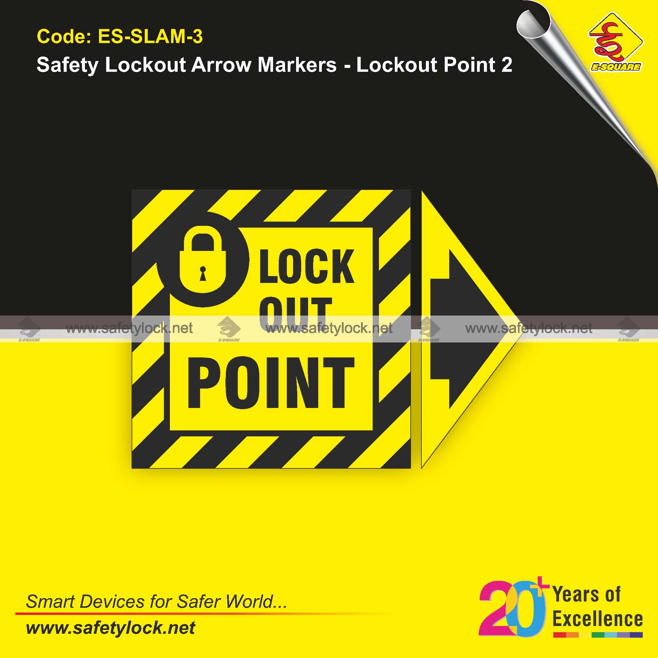 safety lockout arrow markers
