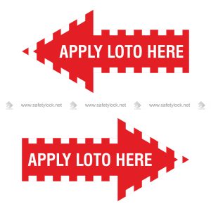 safety lockout arrow markers