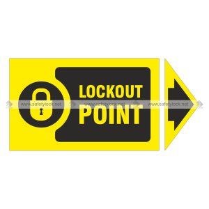 safety lockout arrow markers - lockout point