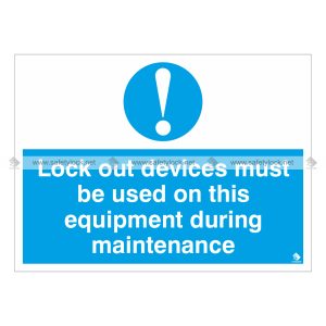 safety lockout label