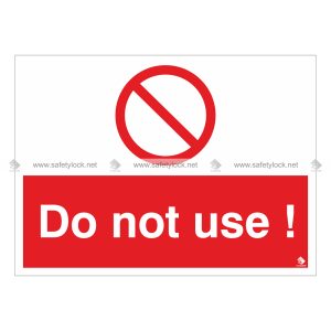 safety lockout label with message do not use