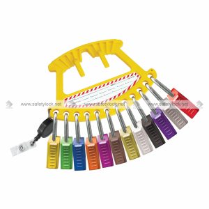 safety padlock handy carrier with 12 padlocks