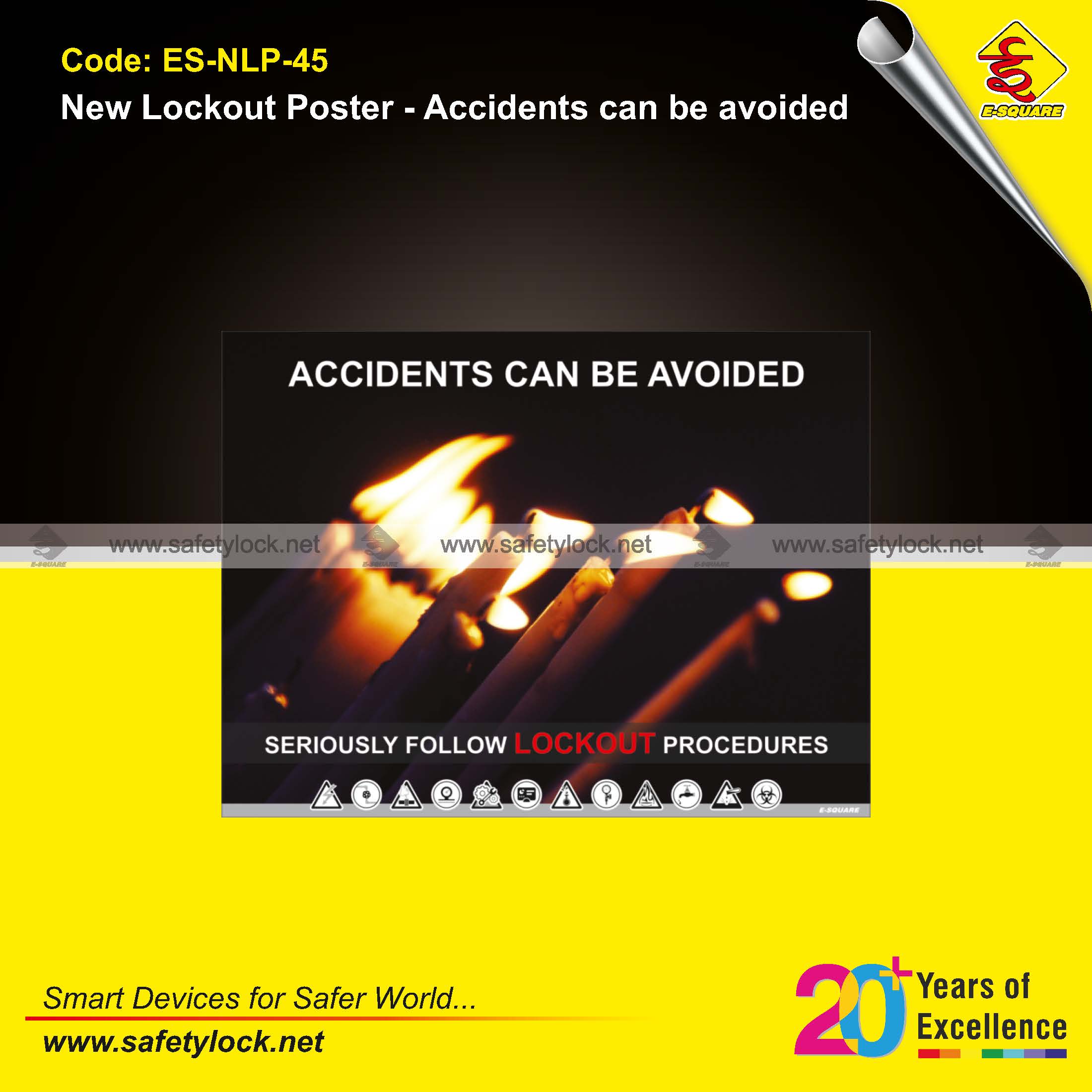 safety poster - LOTO accidents can be avoided