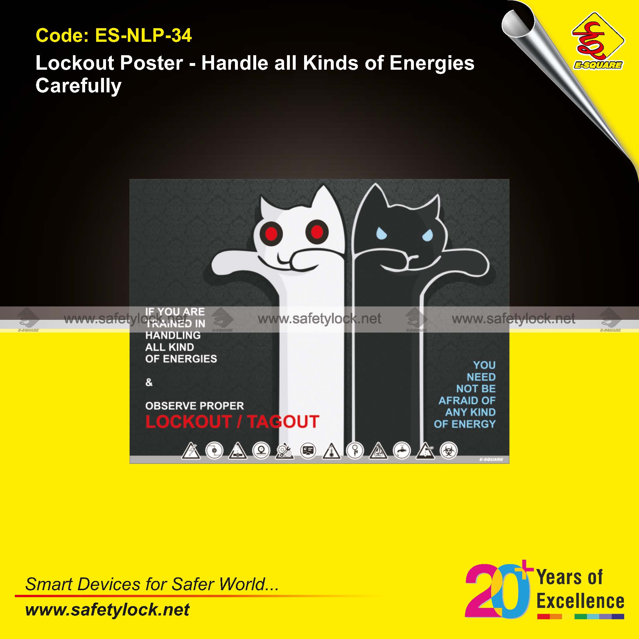 safety poster - observe proper lockout tagout