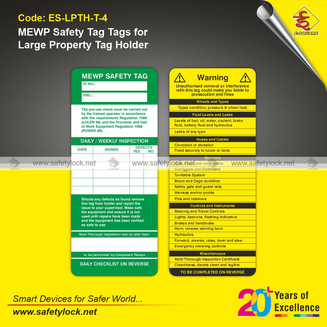 scaffolding tags for safety