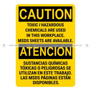 SDS bilingual sign in English and Spanish