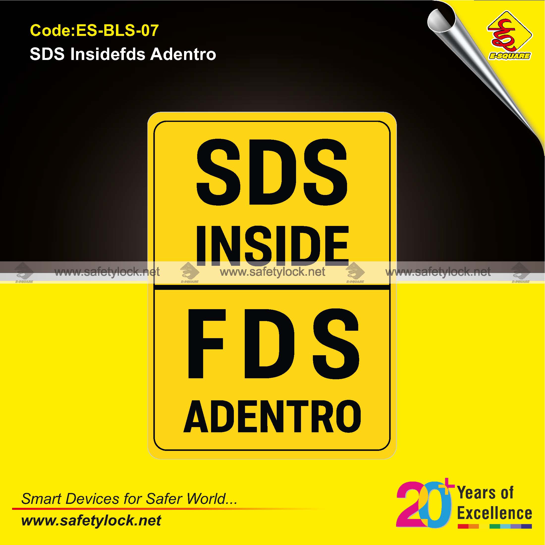 SDS bilingual signs manufacturer