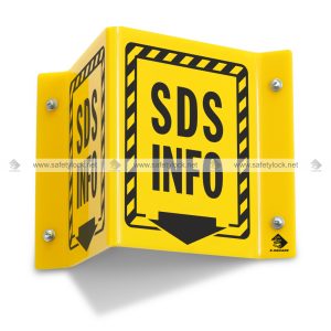 SDS info V-shaped projection signs