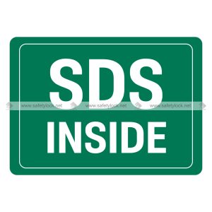 SDS inside sign green color