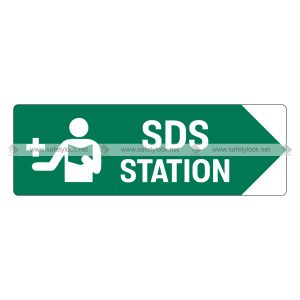 SDS station arrow sign