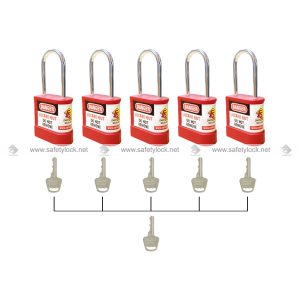 series 4 OSHA PLSP lockout padlock with Master key