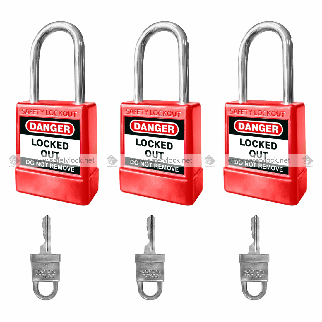 series 6 premier lockout safety padlock with steel shackle