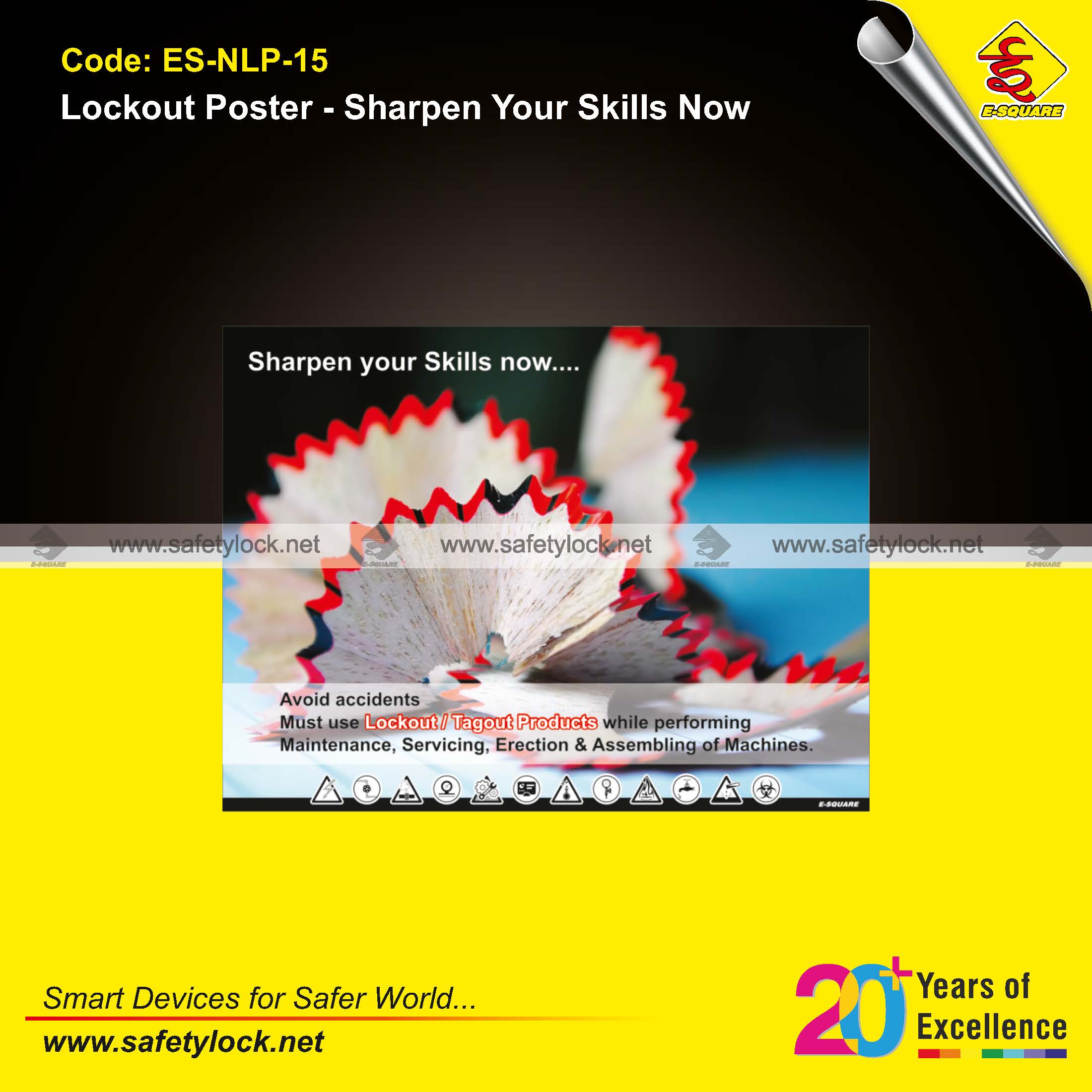 sharpen your skills now - safety poster
