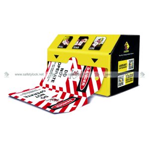 side cut safety tags on a roll 100 tags