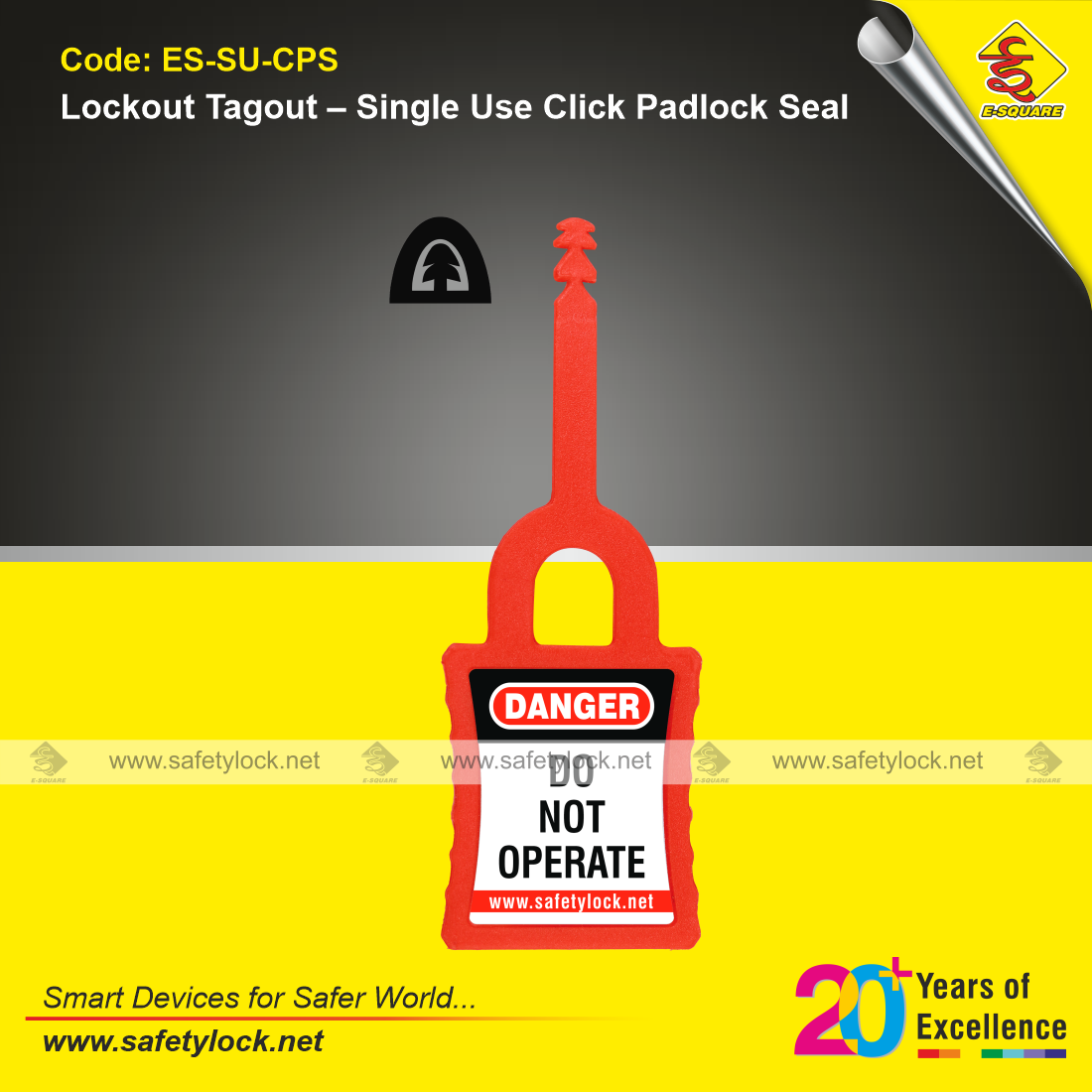 single use click lockout padlock seal
