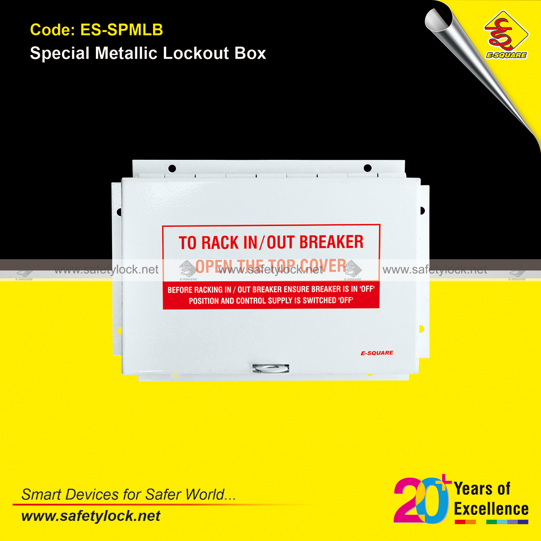 special metallic lockout box for electrical panel MCB