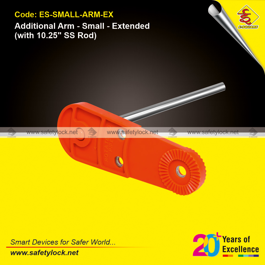 stainless steel additional arm for valve lockout