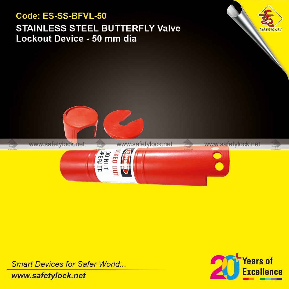 stainless steel butterfly valve lockout device