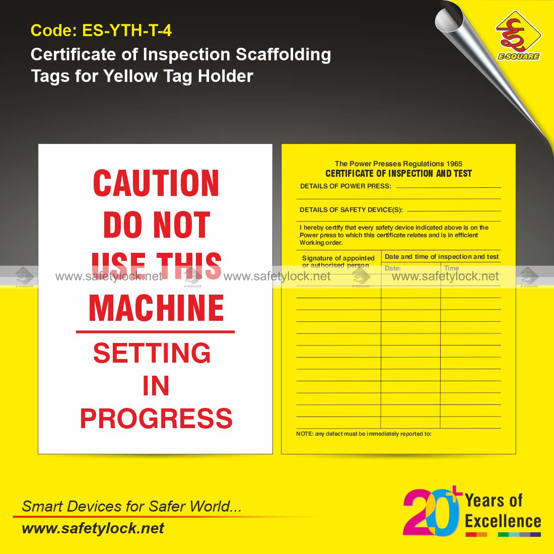 tags for machine tag holder