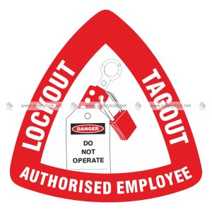triangular hard hat labels