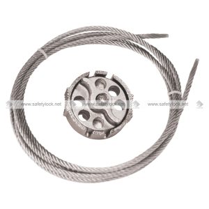 twister metallic multipurpose cable lockout with 2 mtr SS cable
