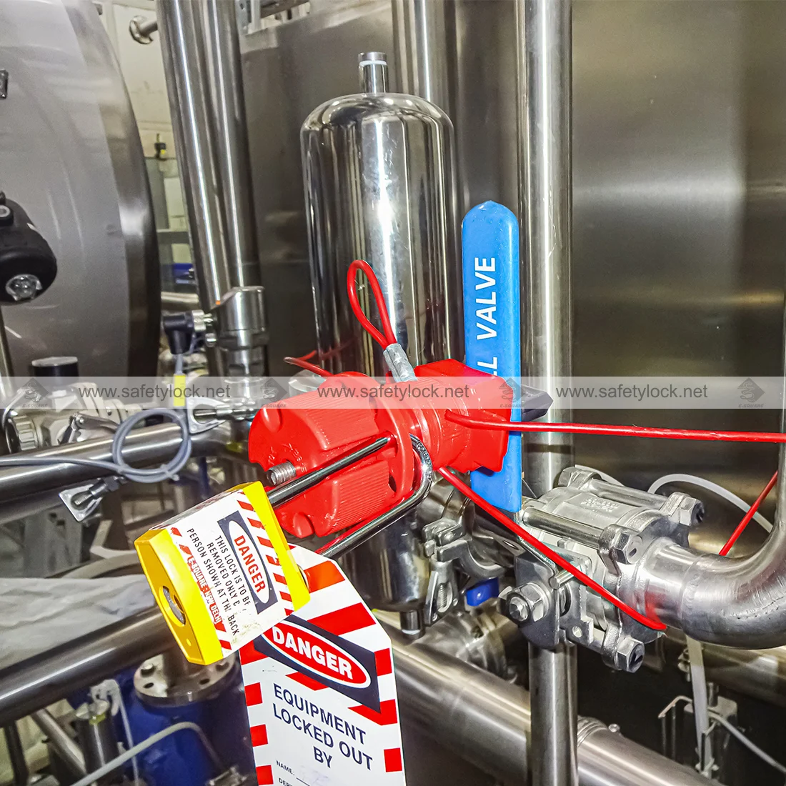 universal valve lockout device with cable installation