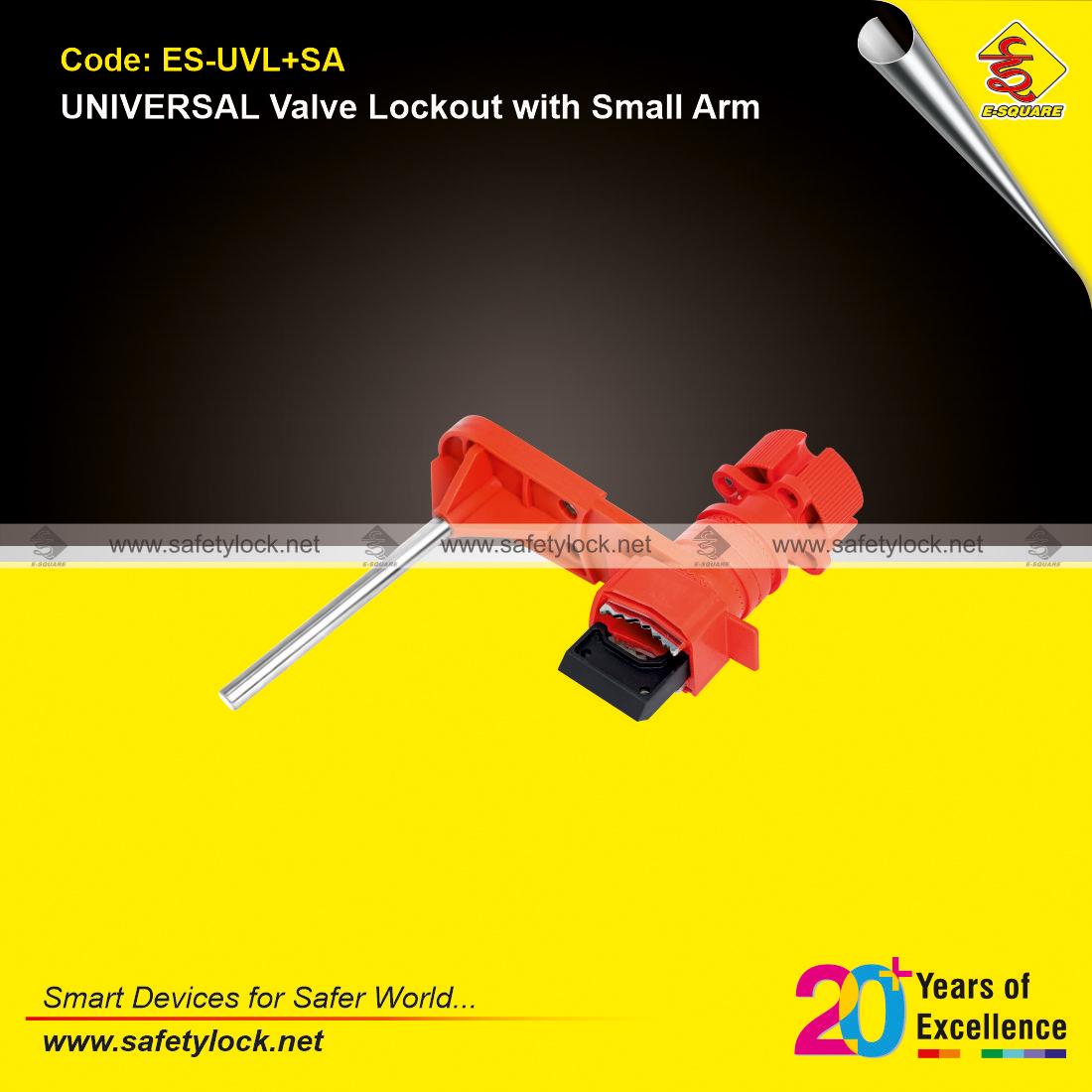 universal valve lockout with small arm