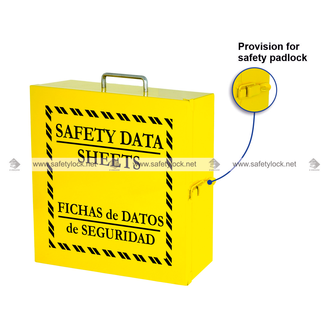 use padlock on MSDS cabinet