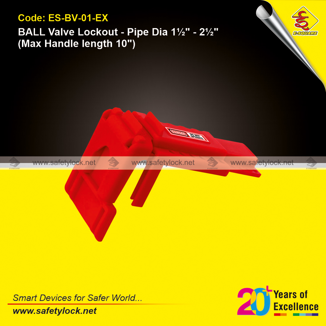 valve locking device for ball valve pipe dia 1.5 to 2.5 inch