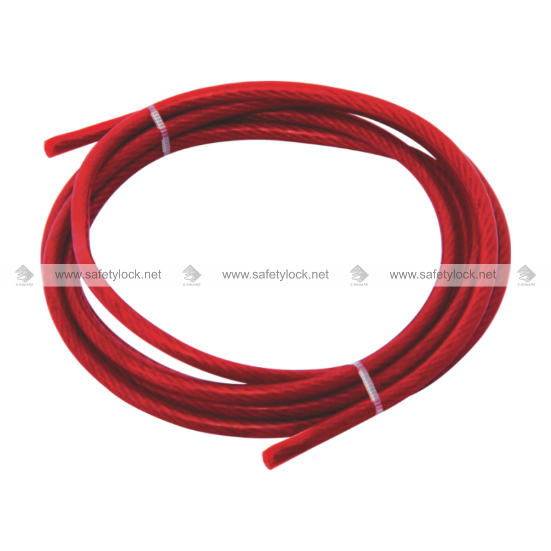 vinyl coated steel cable for cable lockout device