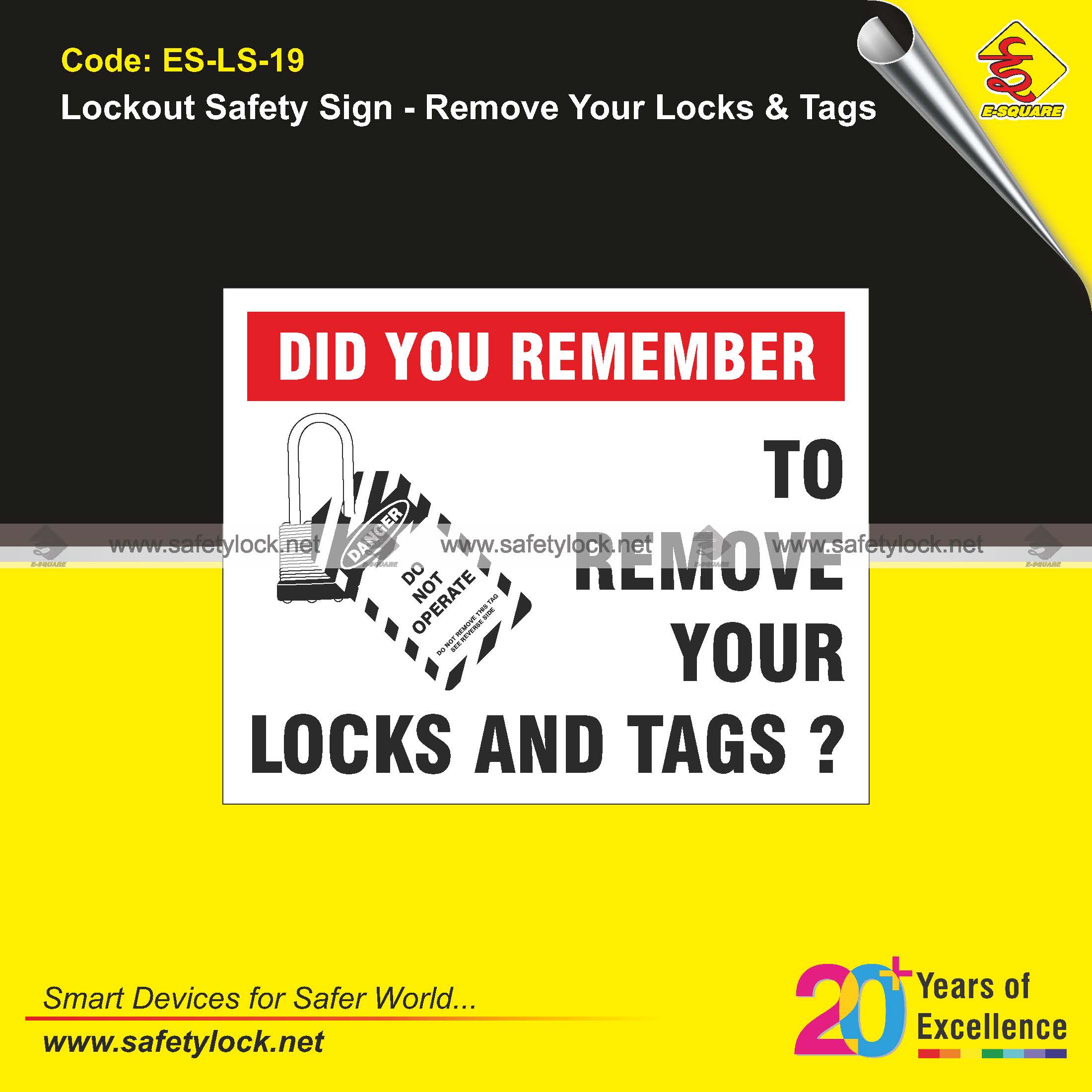 vinyl LOTO safety signs