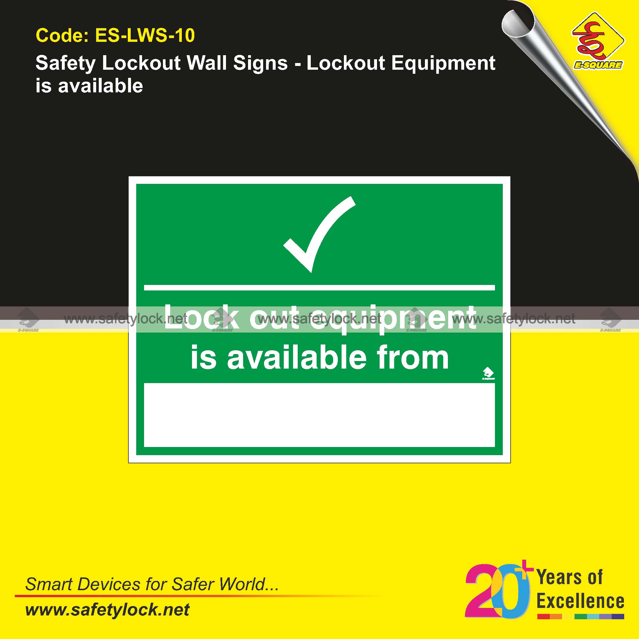 wall lockout signs manufacturer