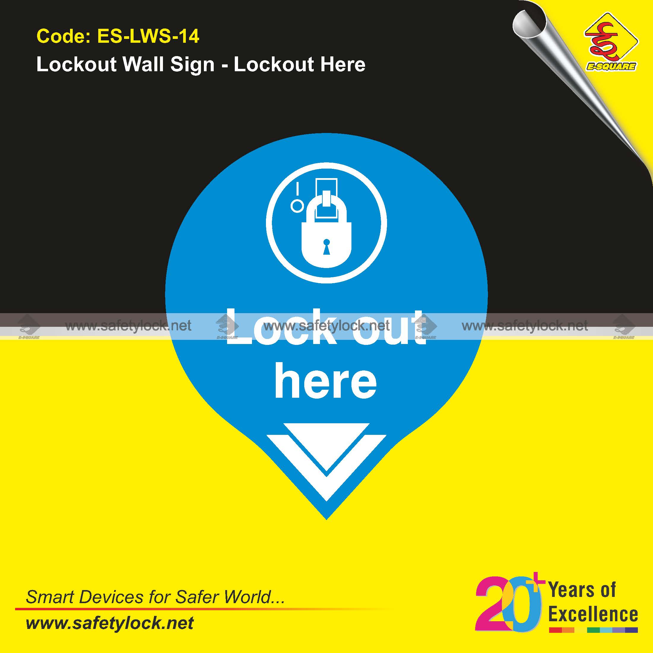 wall mounted lockout tagout signs